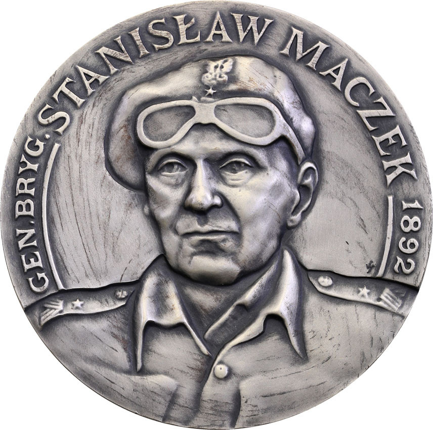 Polska. Medal 1994 MW Stanisław Maczek, SREBRO - Mennica Warszawa